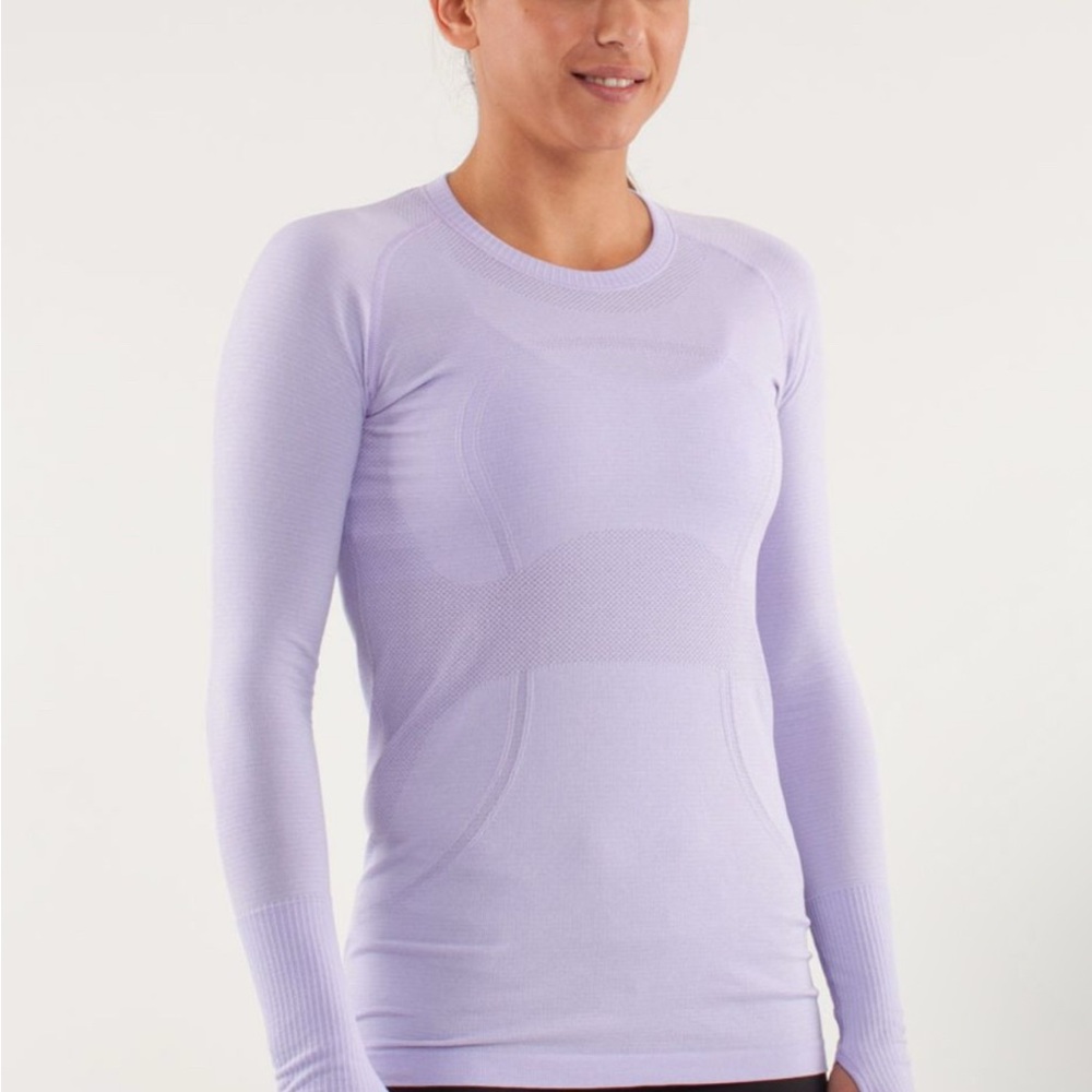 Women's Lavender Long Sleeve Top